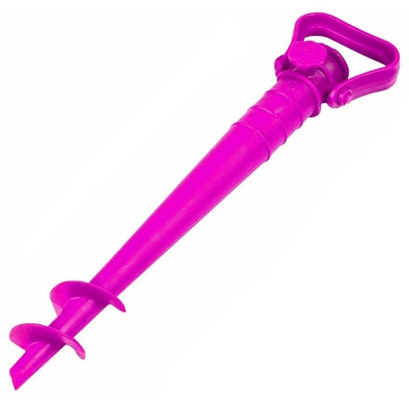 PINK PLASTIC UMBRELLA MOUNTING BASE, SCREW-IN