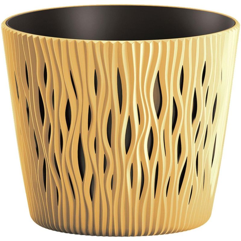 SANDY ROUND POT DIAMETER 22 CM MOCCA