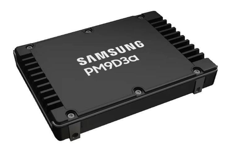 SSD|SAMSUNG|SSD series PM9D3A|1.92TB|PCIe Gen5|NVMe|Write speed 3500 MBytes/sec|Read speed 12000 MBytes/sec|Form Factor 2,5|MZWL61T9HFLT-00AW7