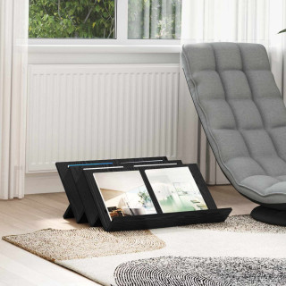 Kõrvalkapp riiuliga Must tamm 65 x 57,5 x 42 cm Tehispuit