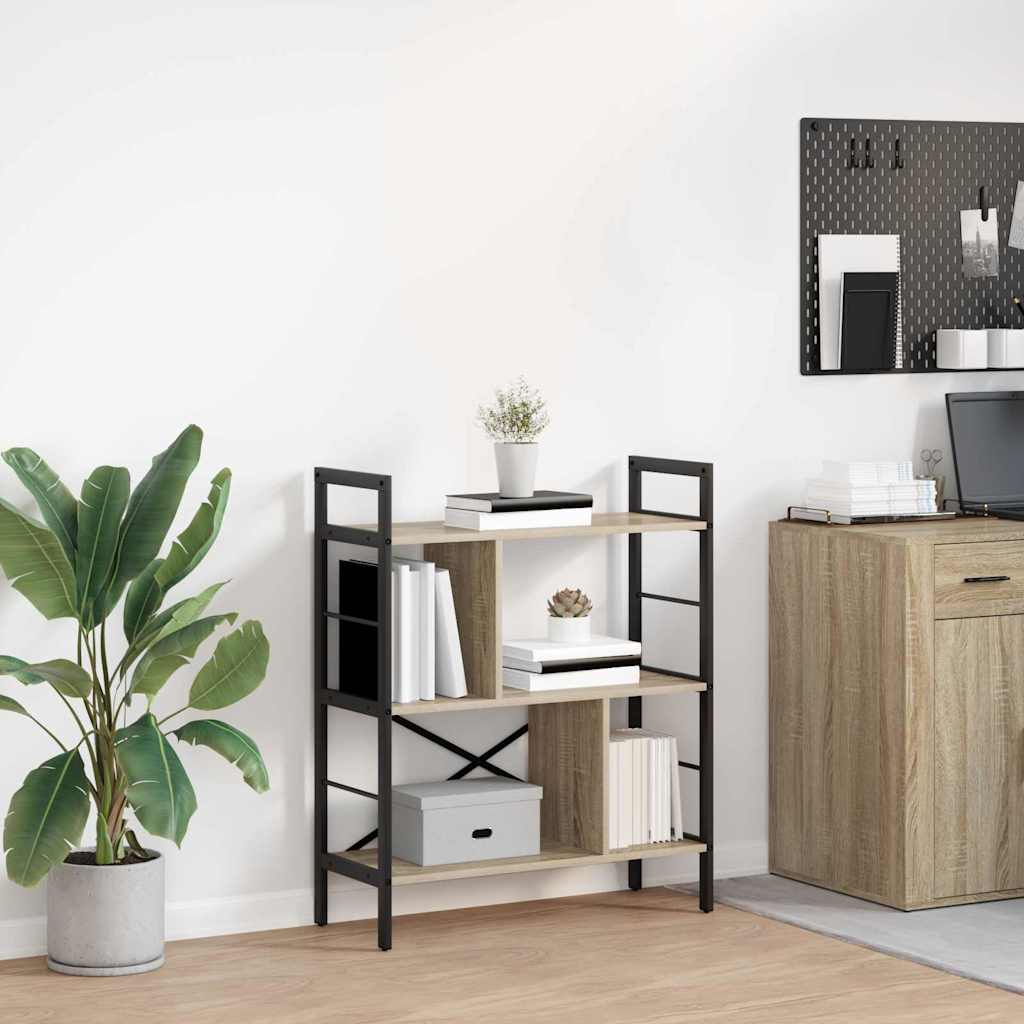 Raamatukapp Sonoma tamm 75 x 30 x 91 cm Tehispuit