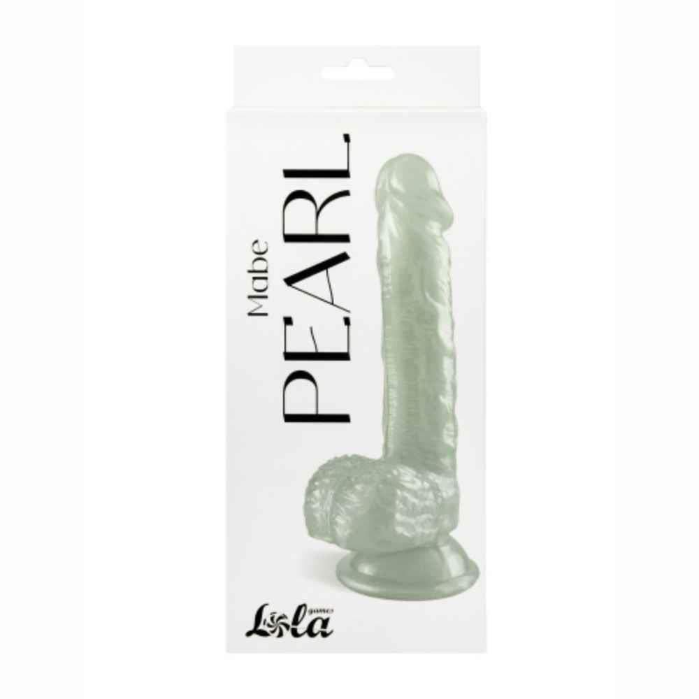 Pärlmutterläikega dildo Mabe Pearl White