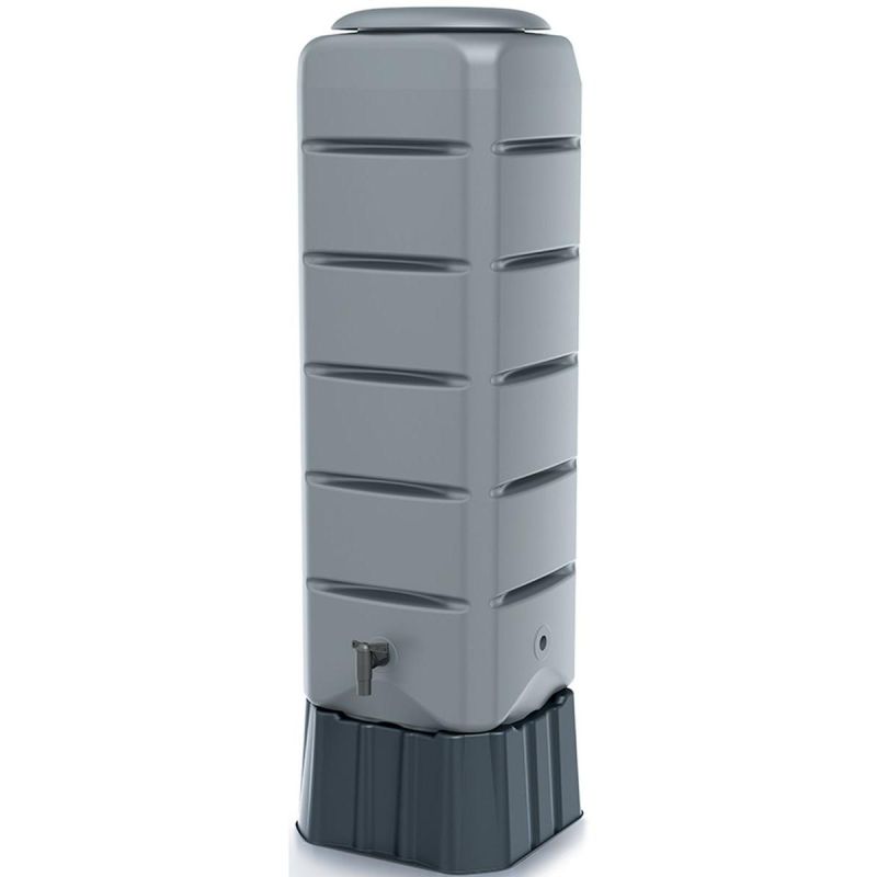 RAINWATER TANK SET TENSO 120L SMOOTH GRAY