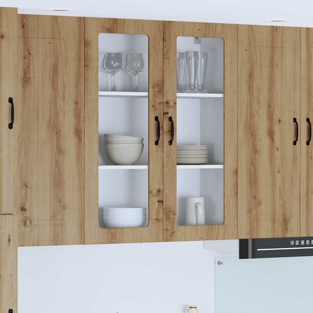 Seinakapp kööki riiuliga käsitöötamm 80 x 31 x 100 cm Tehispuit