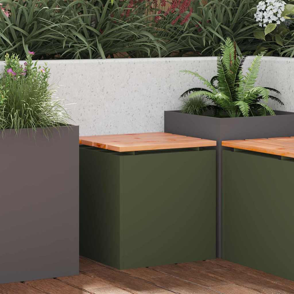Aiapink Oliiviroheline 40 x 40 x 43 cm Teras