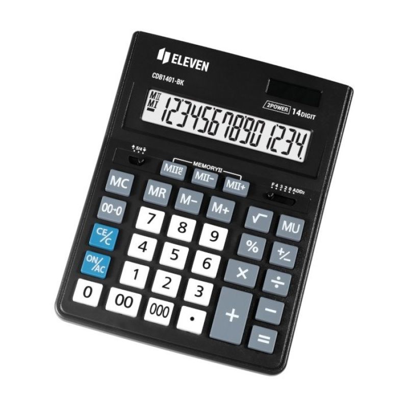 Eleven desktop calculator CDB1401-BK black replaces Citizen