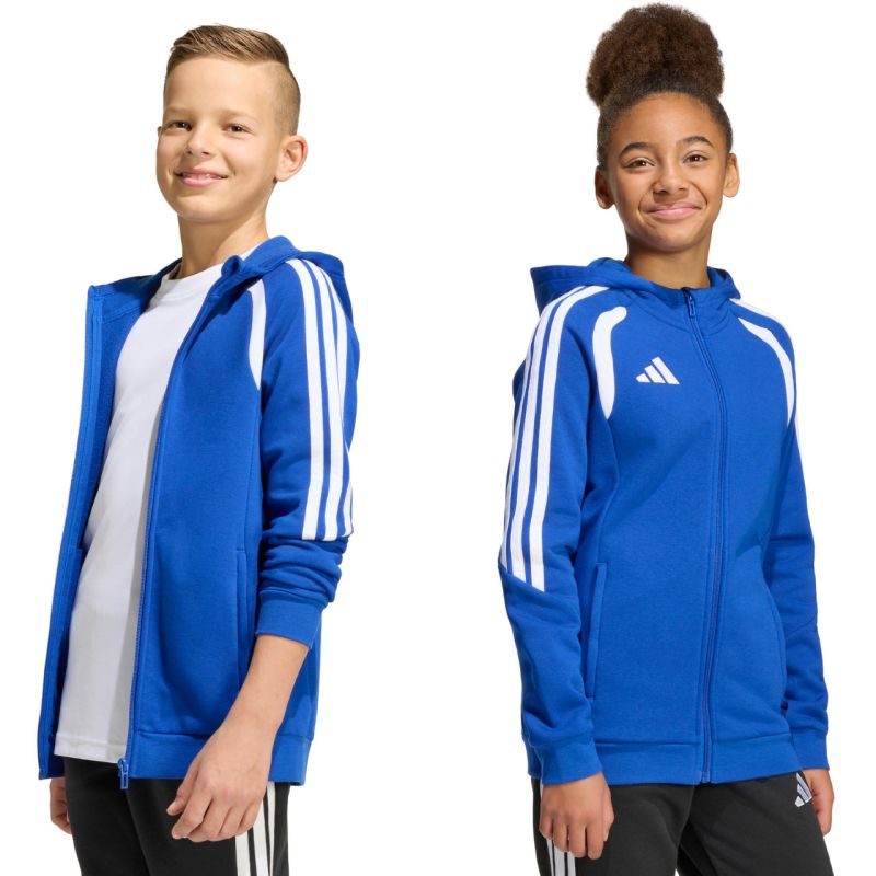 adidas Tiro 26 League Sweat Full Zip Hoodie for Kids Blue KF9102