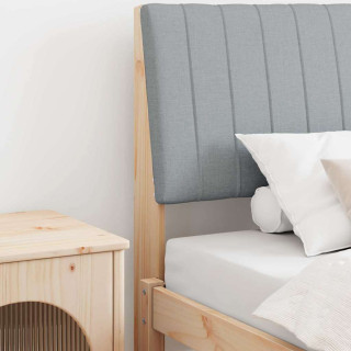 Polsterdatud voodiots Helehall 100 cm Tahke mänd