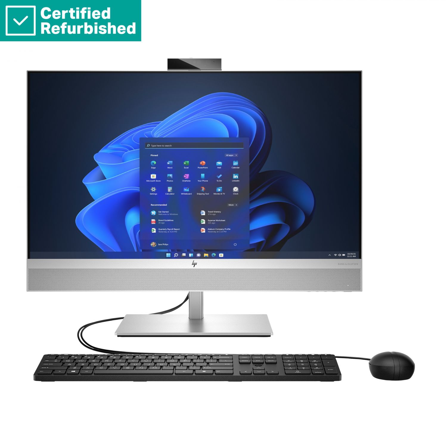 RENEW SILVER HP Elite 870 G9 AIO All-In-One 27 - i7-13700, 16GB, 1TB SSD, 27 QHD Touch AG, Height Adjustable, No Mouse, Win 11 Pro, 1 years