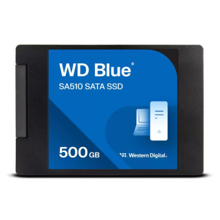 SSD|WESTERN DIGITAL|Blue SA510|500GB|SATA 3.0|Write speed 510 MBytes/sec|Read speed 560 MBytes/sec|2,5|TBW 200 TB|MTBF 1750000 hours|WDS500G3B0A