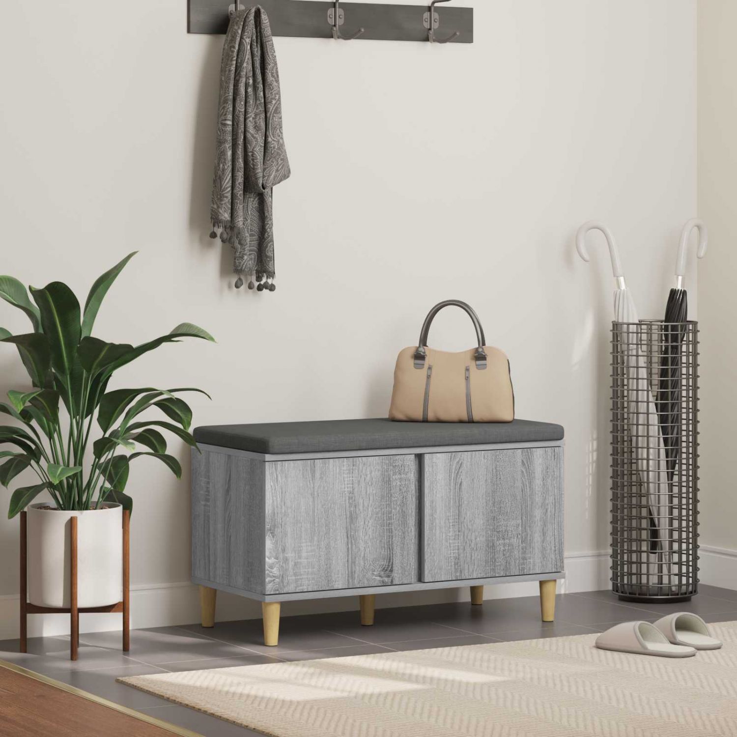 Hallipink padjaga ladustamisega Hall Sonoma 60 x 38 x 46 cm