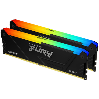 Kingston 32GB 3200MT/s DDR4 CL16 DIMM (Kit of 2) FURY Beast RGB