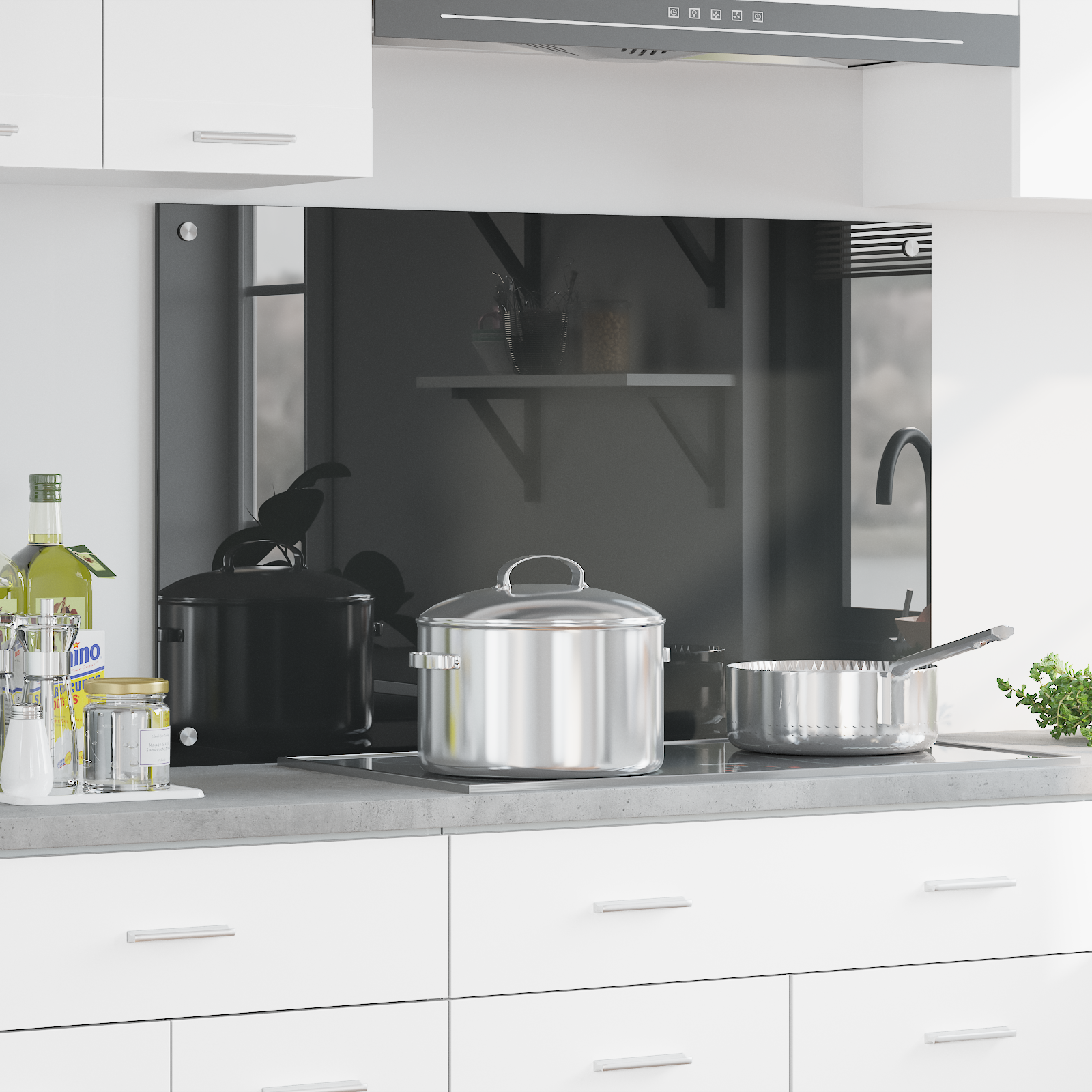 Kögi Splashback Tumehall 100 x 60 x 0.6 cm karastatud klaas