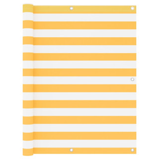Балконный экран, белый и жёлтый, 120 x 400 см, ткань Оксфорд