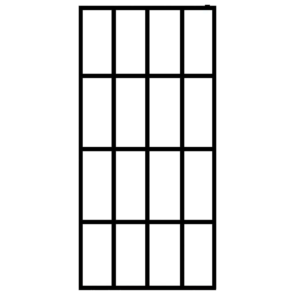 Стенка для душевого уголка, матовое закаленное стекло, 140 x 195 см