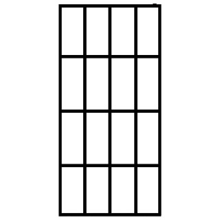 Стенка для душевого уголка, матовое закаленное стекло, 140 x 195 см