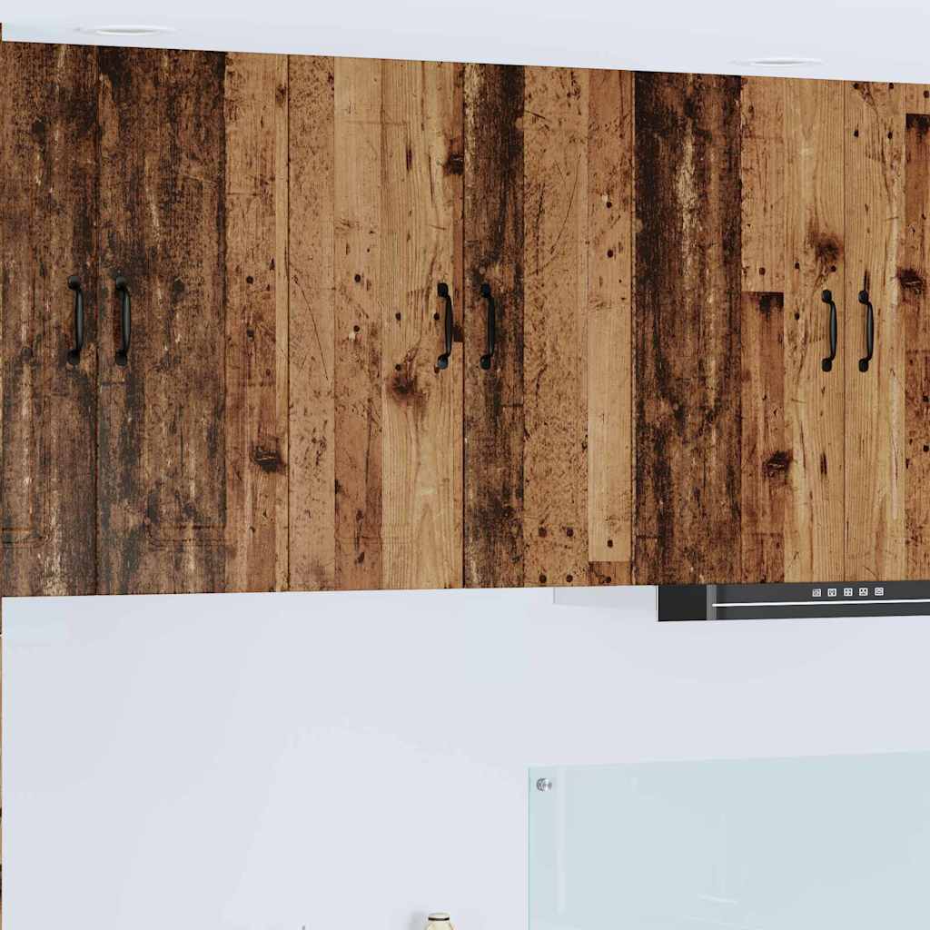 Seinakapp kööki 2 pcs Vana puit 30 x 31 x 80 cm Tehispuit