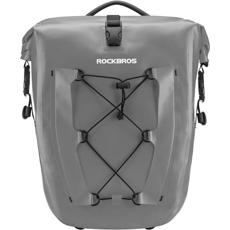 Rockbros waterproof bike bag gray