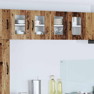 Seinakapp kööki 2 pcs Vana puit 60 x 31 x 40 cm Tehispuit