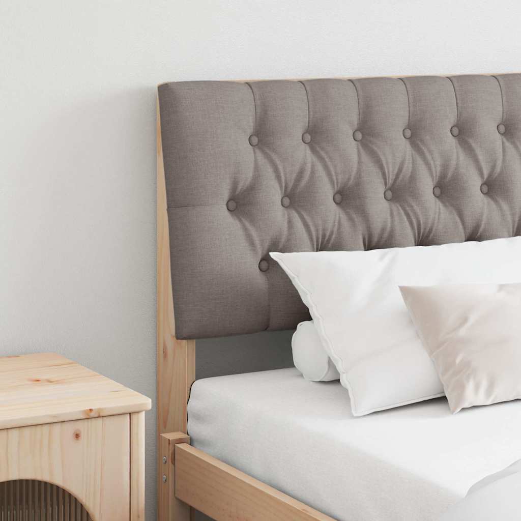 Polsterdatud voodiots Pruunikashall 200 cm Tahke mänd