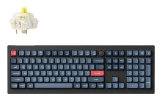 Keychron V6 Max RGB - US Layout - Hot-Swappable Gateron Jupiter Brown Wireless Keyboard