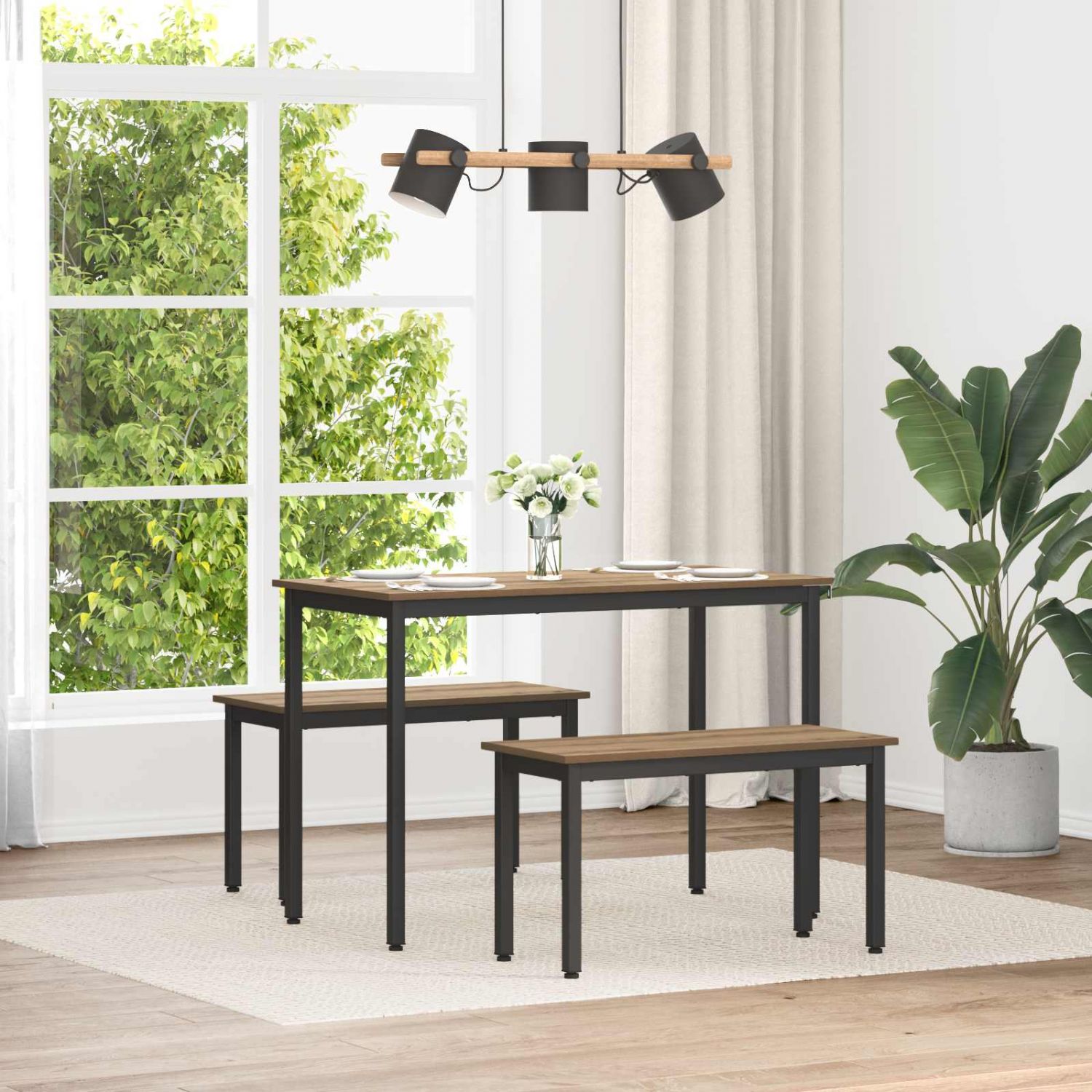 pink Artisani tamme 80 x 35 x 45 cm Tehispuit