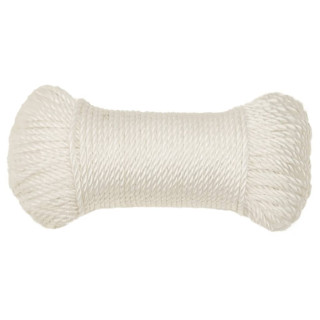 рабочая веревка, белая, 8 мм, 250 м, полипропилен