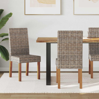 Söögitool 2 pcs Kubu Hall 45 x 54 x 93 cm Tugev Mahagoni Puit