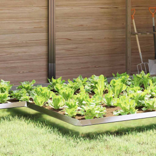 Ükssarviku aed Hõbedane 13,5 x 13,5 x 25 cm Roostevaba teras