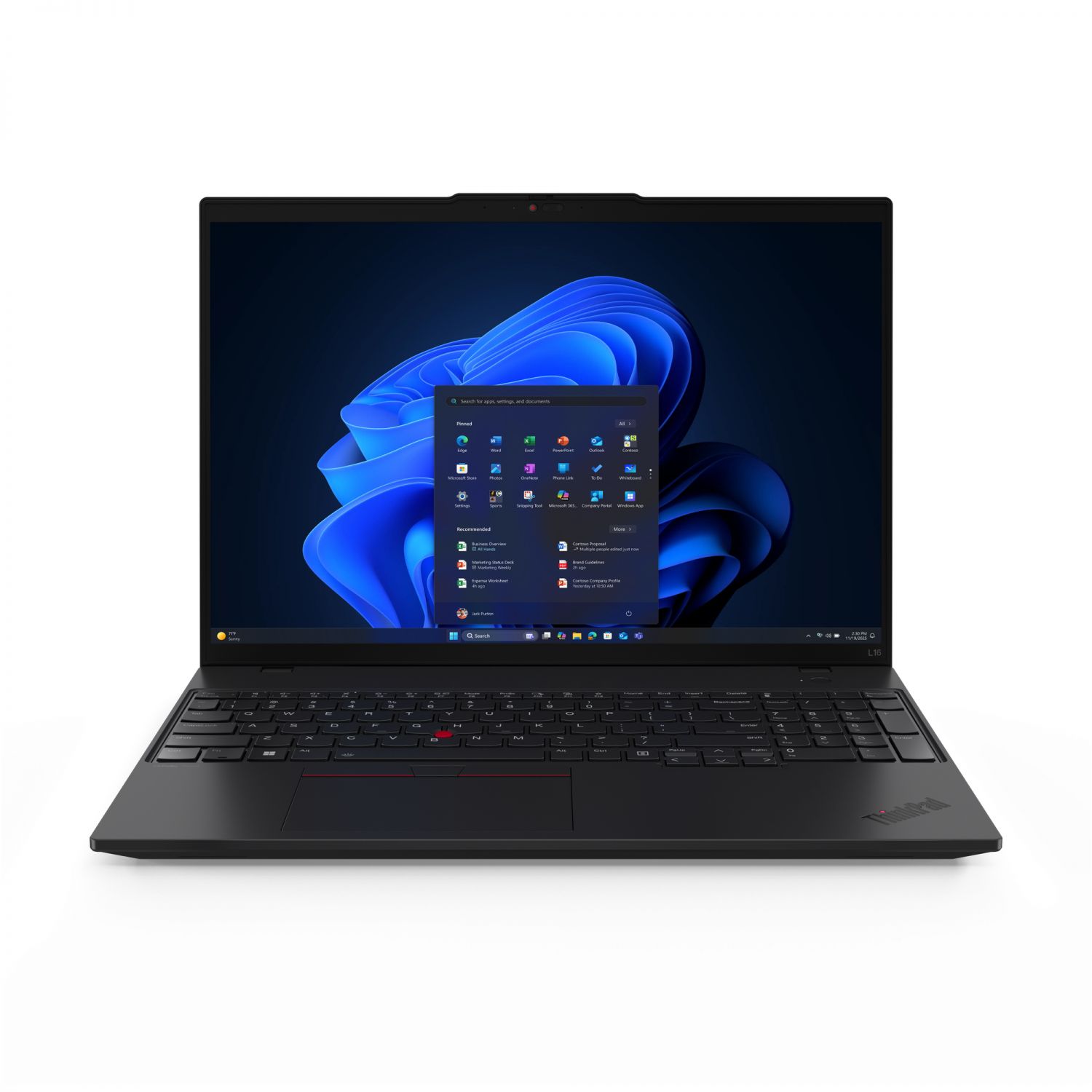 Lenovo ThinkPad L16 Gen 2 Core™ Ultra 5 225U 512GB SSD 16GB 16 WUXGA (1920x1200) WIN11 Pro IR Webcam BLACK Backlit Keyboard FP Reader. 1 Year Warranty