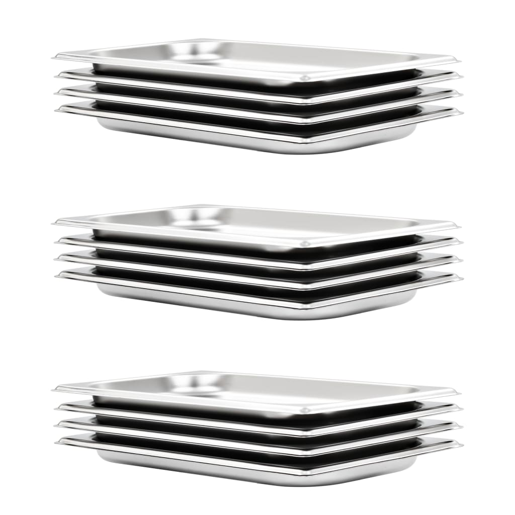 toiduplaadid 12 tk, GN 1/3 20 mm, roostevaba teras