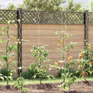 Спиральные опоры для растений 50 шт, оцинкованная сталь, 170 см