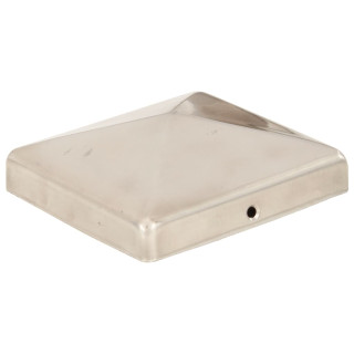 püramiidikujuline postiots, 6 tk, roostevaba teras, 101x101 mm