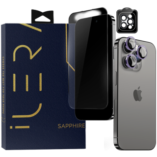 iLera Sapphire Ultra + Glass for iPhone 15 Pro