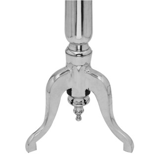 i ümmargune lisalaud, alumiiniumist, hõbedane