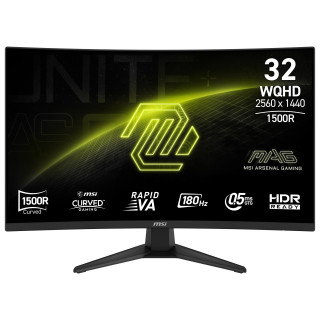 LCD Monitor|MSI|MAG 321CQF E18|31.5|Gaming/Curved|Panel VA|2560x1440|16:9|180 Hz|0.5 ms|MAG321CQFE18
