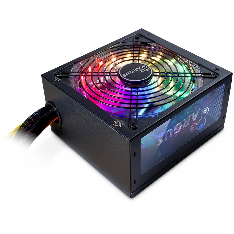 Блок питания INTER-TECH Argus RGB, 80PLUS Bronze, 600W