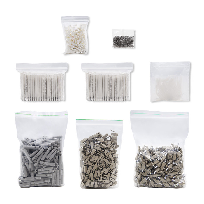 Qoltec LC fiber connectors | Multimode | 2.0mm | Mounting set | 200pcs.