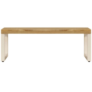 kohvilaud, 100 x 50 x 35 cm, toekas mangopuit ja teras