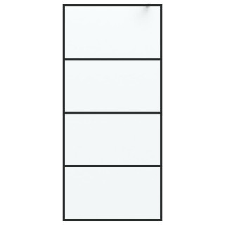 Душевая стенка, черная, 90 x 195 см, матовое ESG-стекло