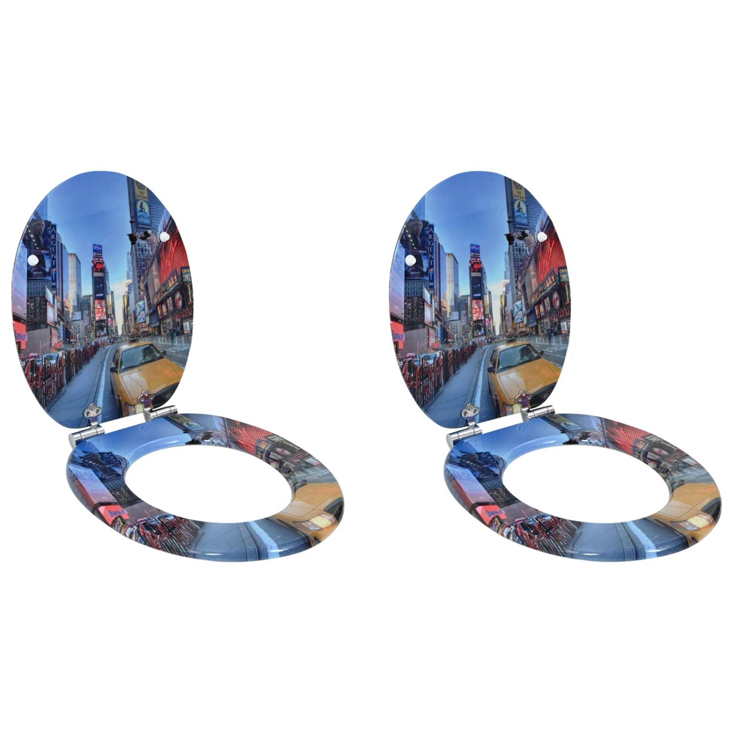 Tualettsari 2 pcs Mitmevärviline 43,8 x 37,8 cm MDF plaat