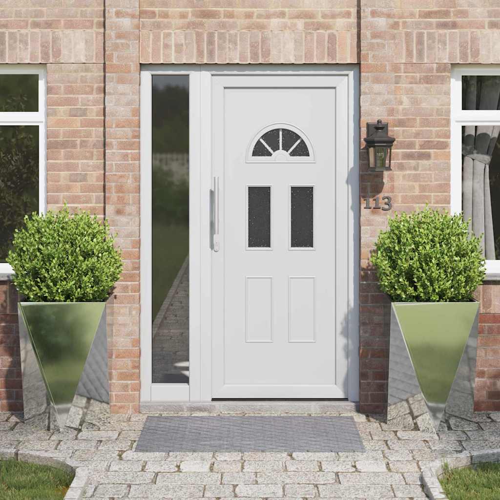 Taimekast 2 pcs Hõbedane 50 x 50 x 75 cm Tsinkteras