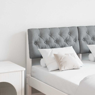 Polsterdatud voodiots Helehall 120 cm Tahke mänd