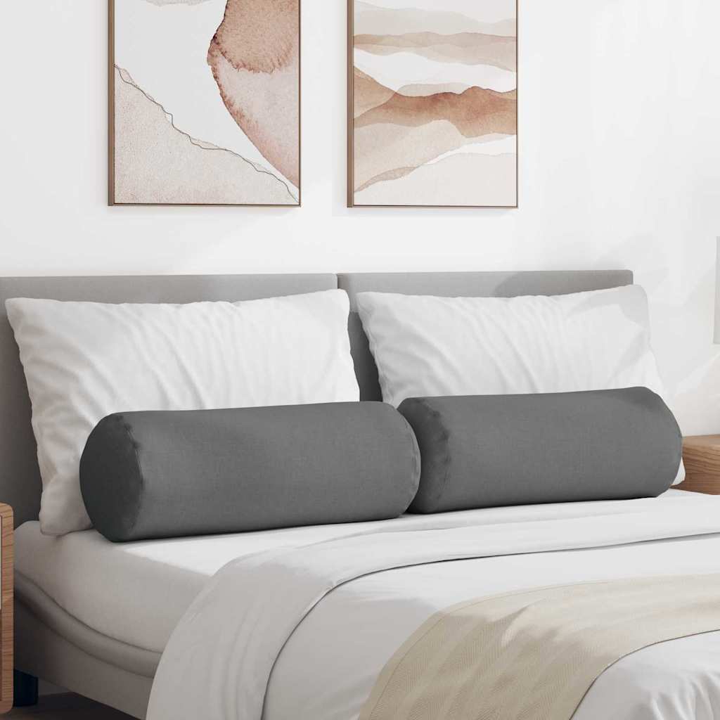 Padjad 2 pcs Tumehall Ø 25 x 70 cm kangas