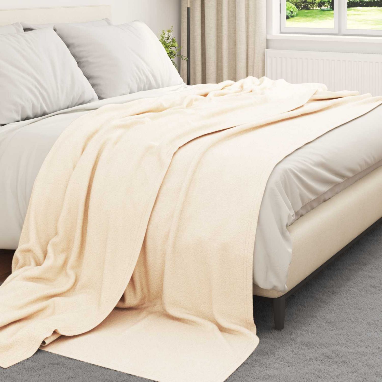 Viskab tekid 24 pcs cream 270 x 240 cm Fliis