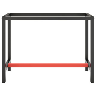 Основание для верстака, черное и матовое красное, 110x50x79 см, металл