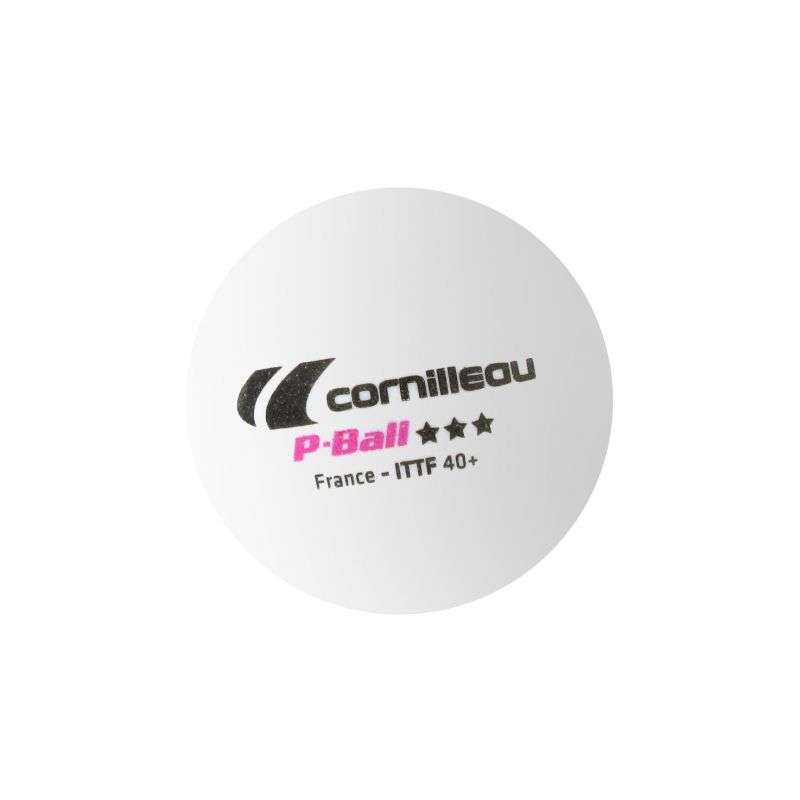 Cornilleau P-BALL ITTF table tennis balls white 3 pcs.
