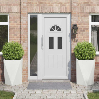 Taimekast 2 pcs Valge 50 x 50 x 75 cm Teras