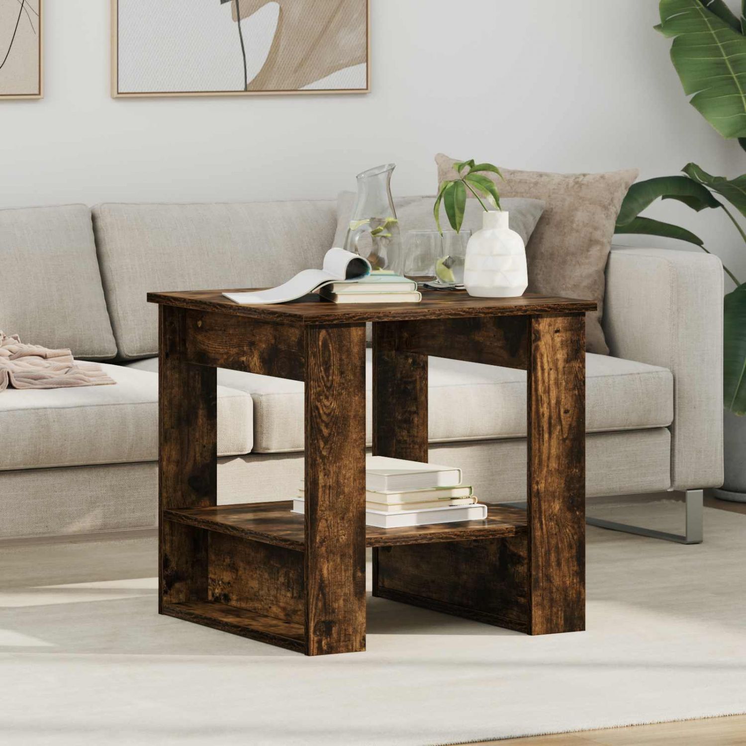 Kohvilaud Suitsetatud tamm 51 x 50 x 50 cm Tehispuit