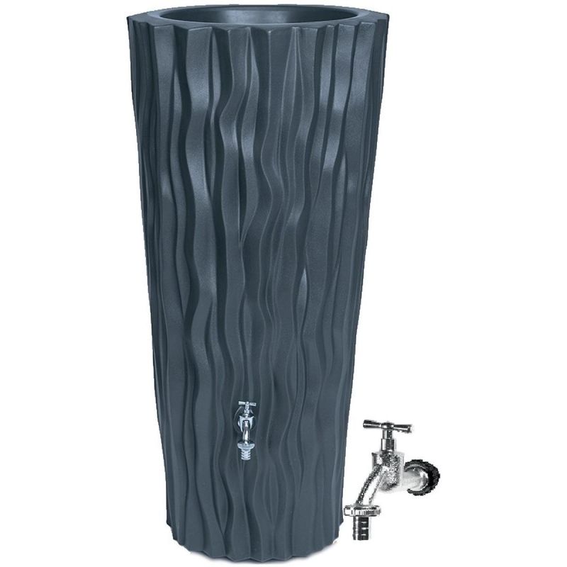 ALANA FLOWER RAINWATER TANK 160L ANTHRACITE